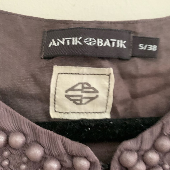 Antik Batik beaded embroidered raw hem top - Picture 5 of 8